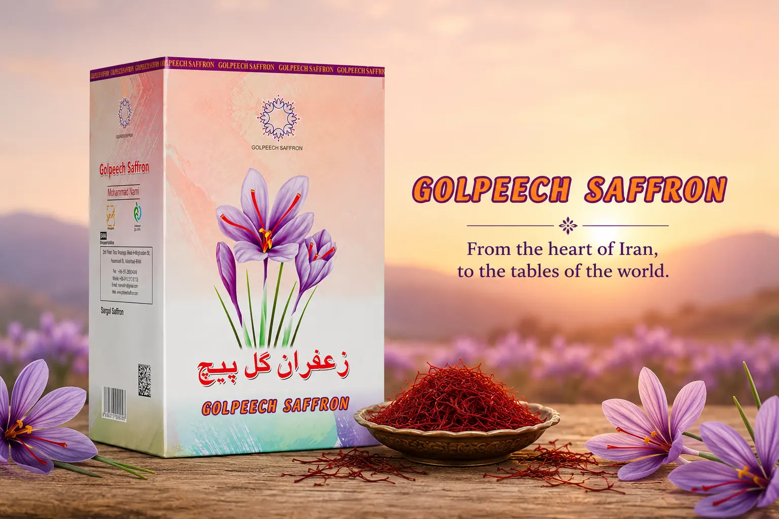 Golpeech Saffron - Iranian Saffron